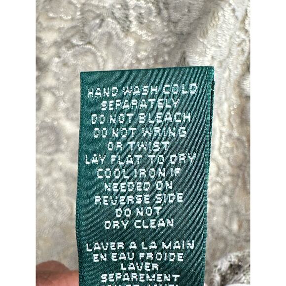 Lauren Ralph Lauren New! Knee Length Mini Dress Gold Lace Formal Cocktail Size 8 - Picture 7 of 12